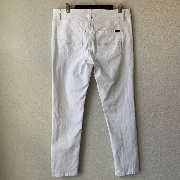 WHBM | Blanc Slim Ankle White Jeans N17 - Picture 2 of 8